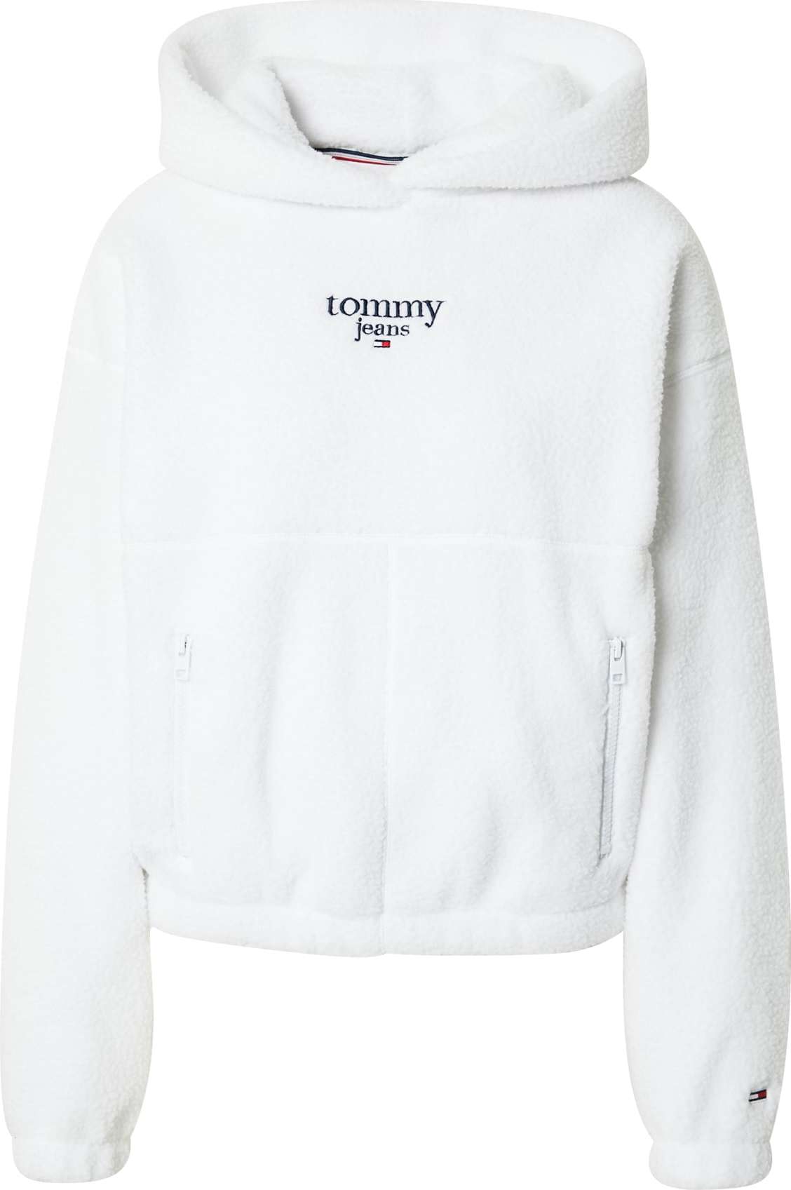 Tommy Jeans Mikina námořnická modř / červená / offwhite