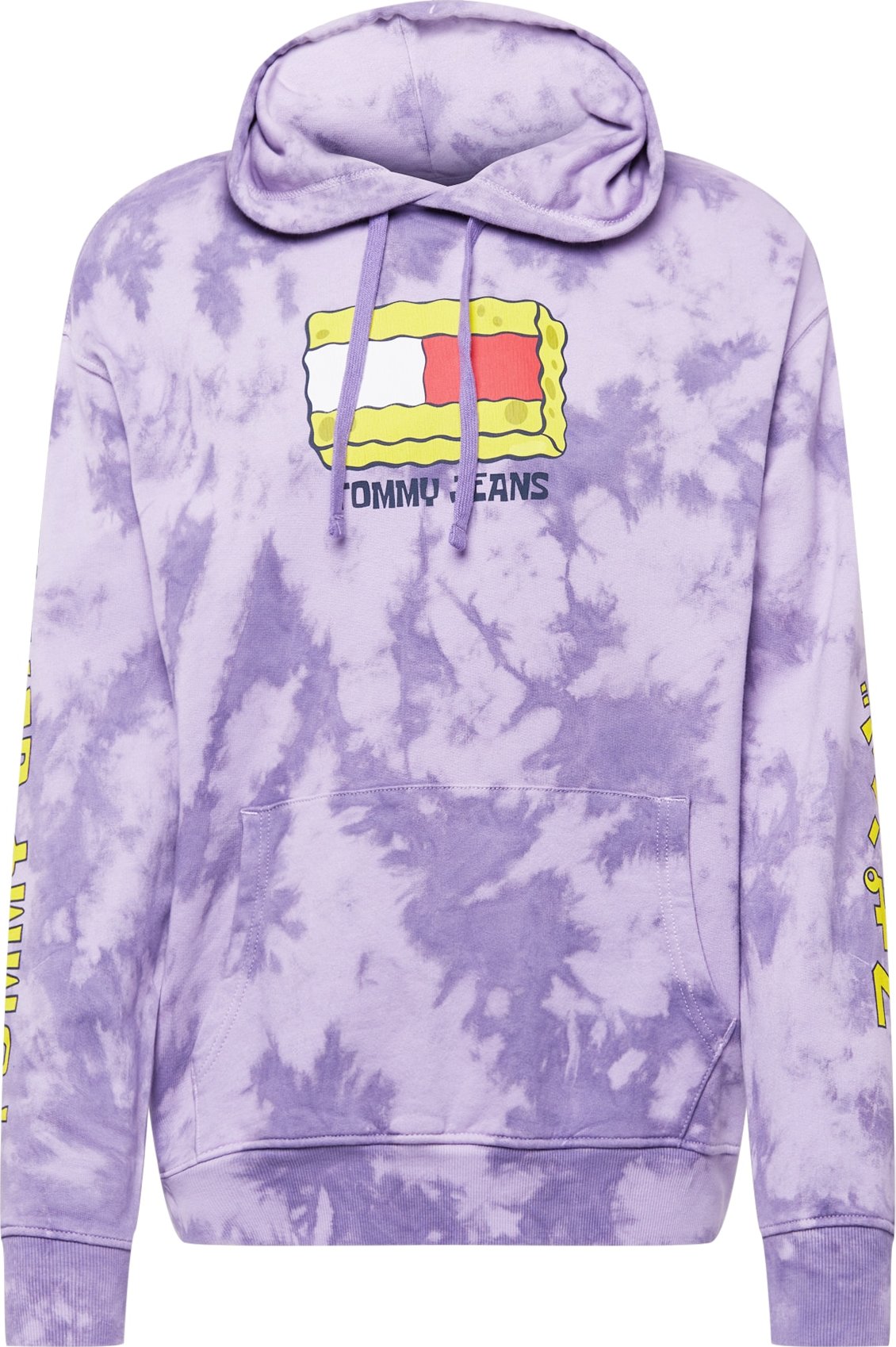 Tommy Jeans Mikina 'SPONGEBOB' žlutá / fialová / světle fialová / bílá