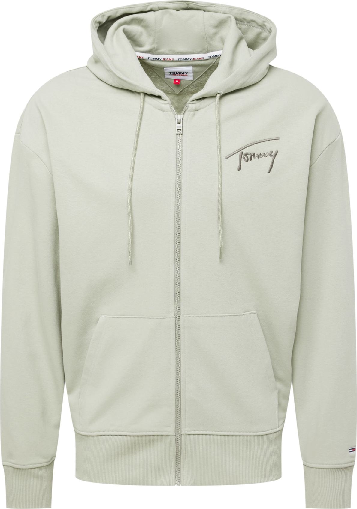 Tommy Jeans Mikina světle zelená