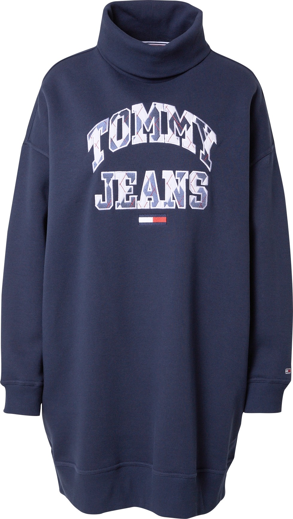 Tommy Jeans Šaty námořnická modř / chladná modrá / červená / bílá