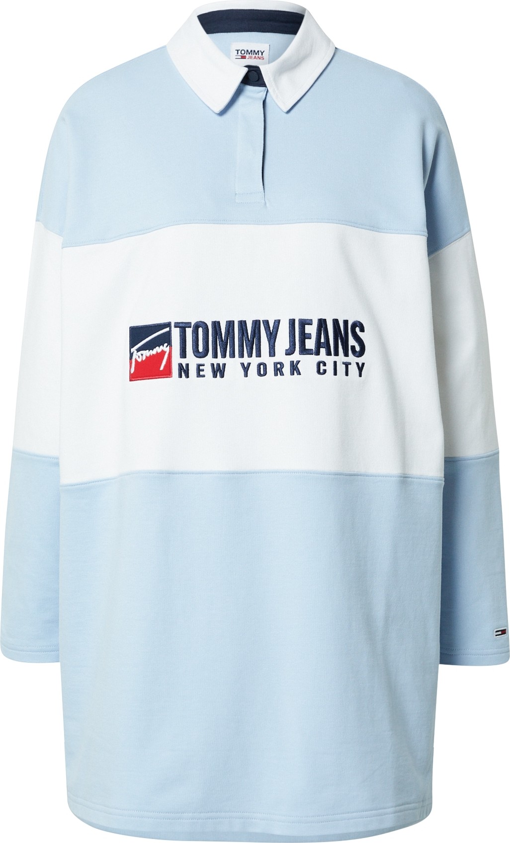 Tommy Jeans Šaty námořnická modř / světlemodrá / červená / bílá