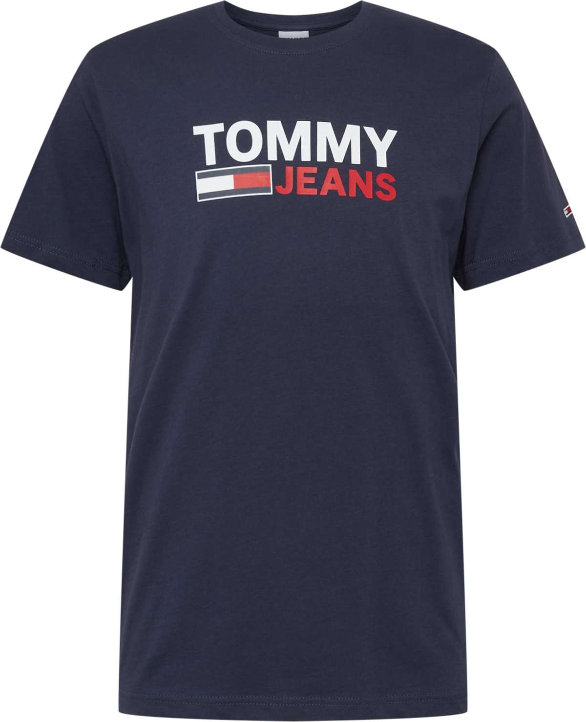 TOMMY HILFIGER Tričko námořnická modř / ohnivá červená / bílá