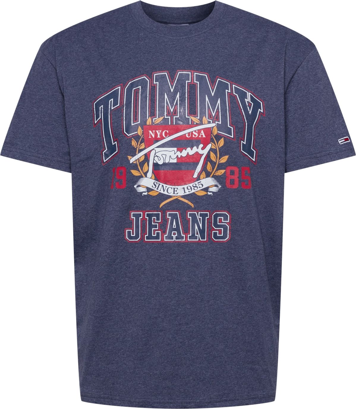 Tommy Jeans Tričko námořnická modř / hořčicová / červená / bílá