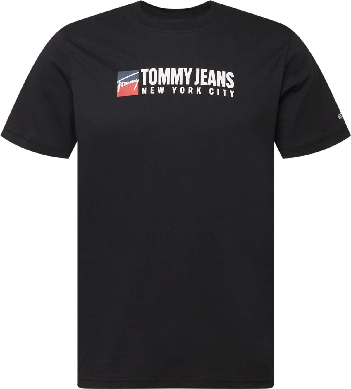 Tommy Jeans Tričko noční modrá / ohnivá červená / černá / bílá