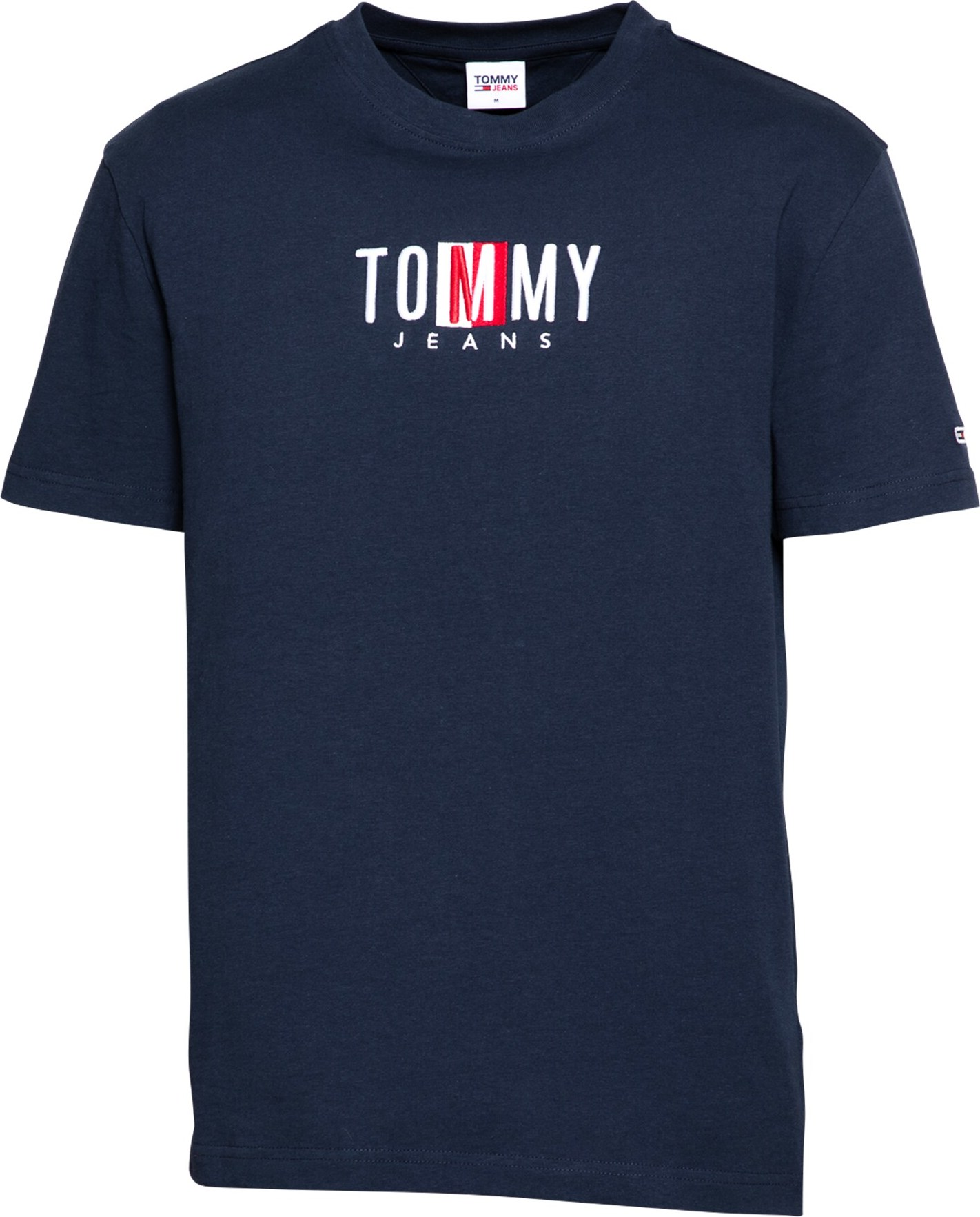 Tommy Jeans Tričko 'TIMELESS' námořnická modř / červená / bílá