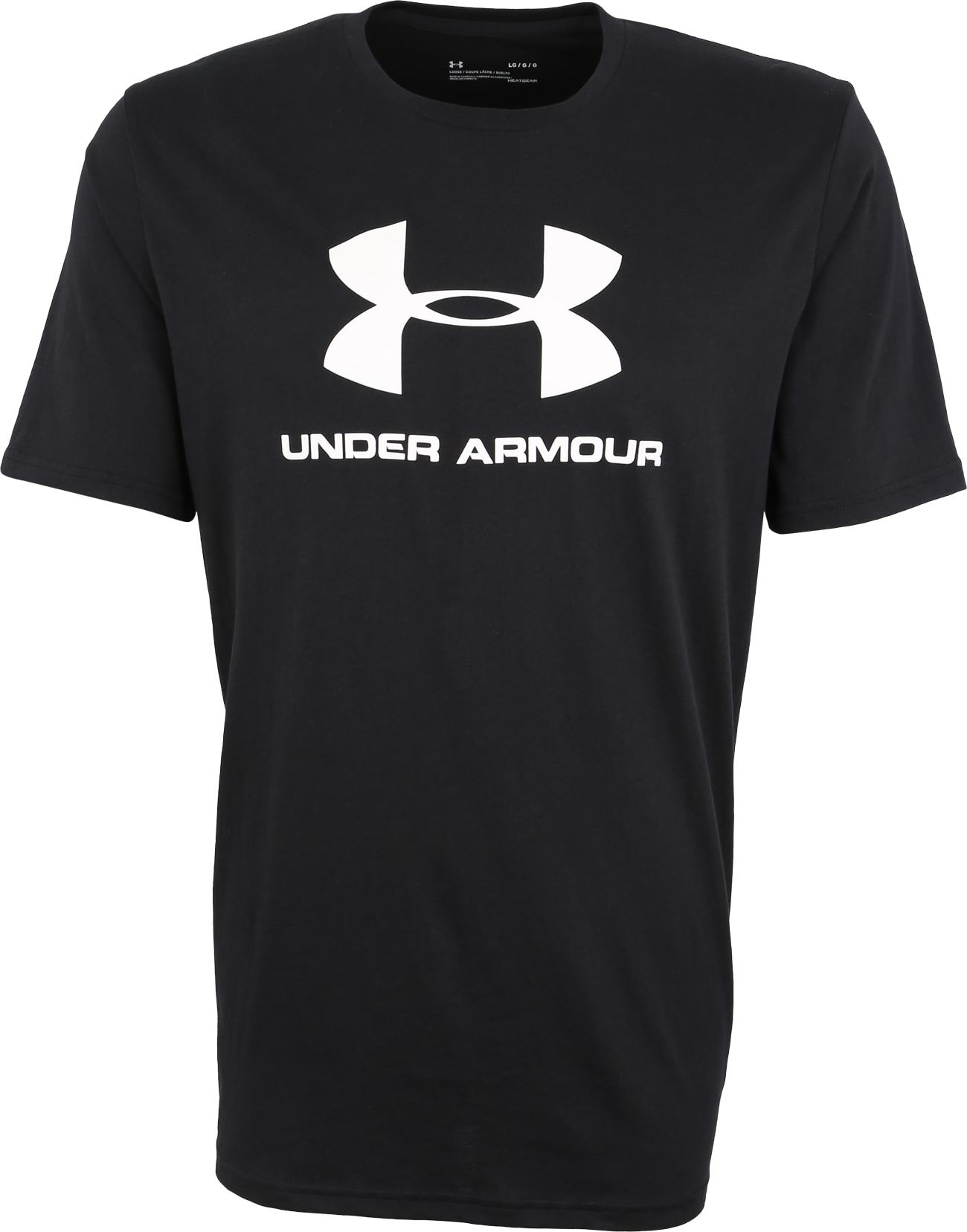 UNDER ARMOUR Funkční tričko černá / bílá