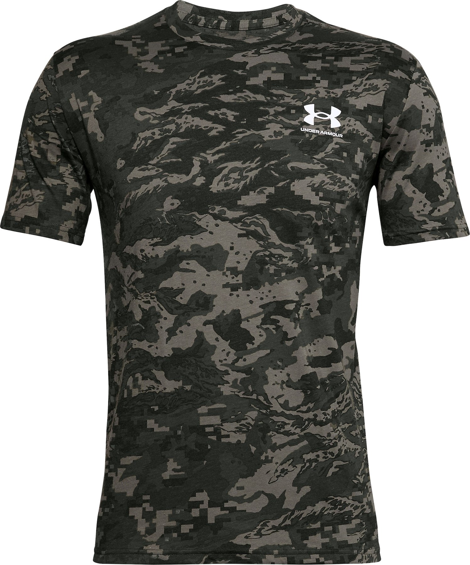 UNDER ARMOUR Funkční tričko khaki / tmavě zelená