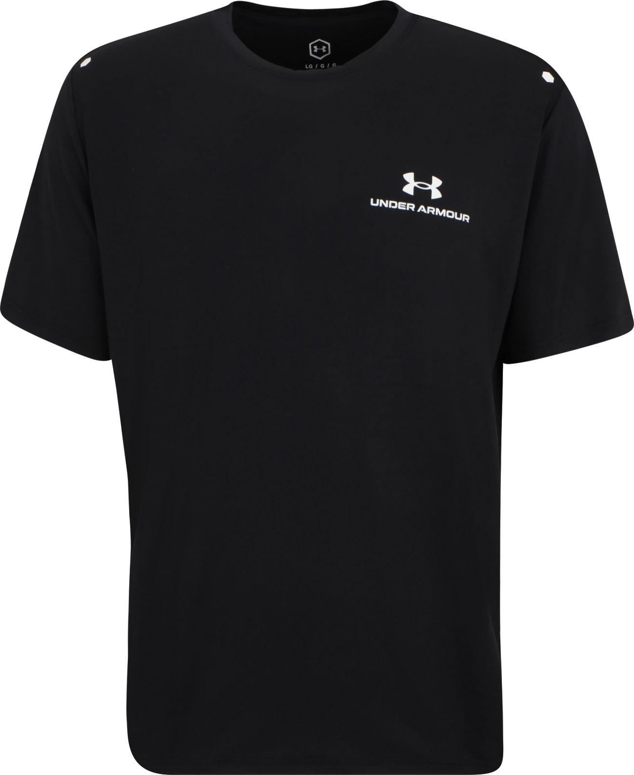 UNDER ARMOUR Funkční tričko 'Rush Energy' černá / bílá