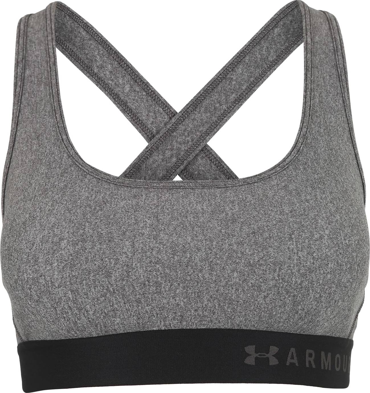 UNDER ARMOUR Sportovní podprsenka tmavě šedá / černá