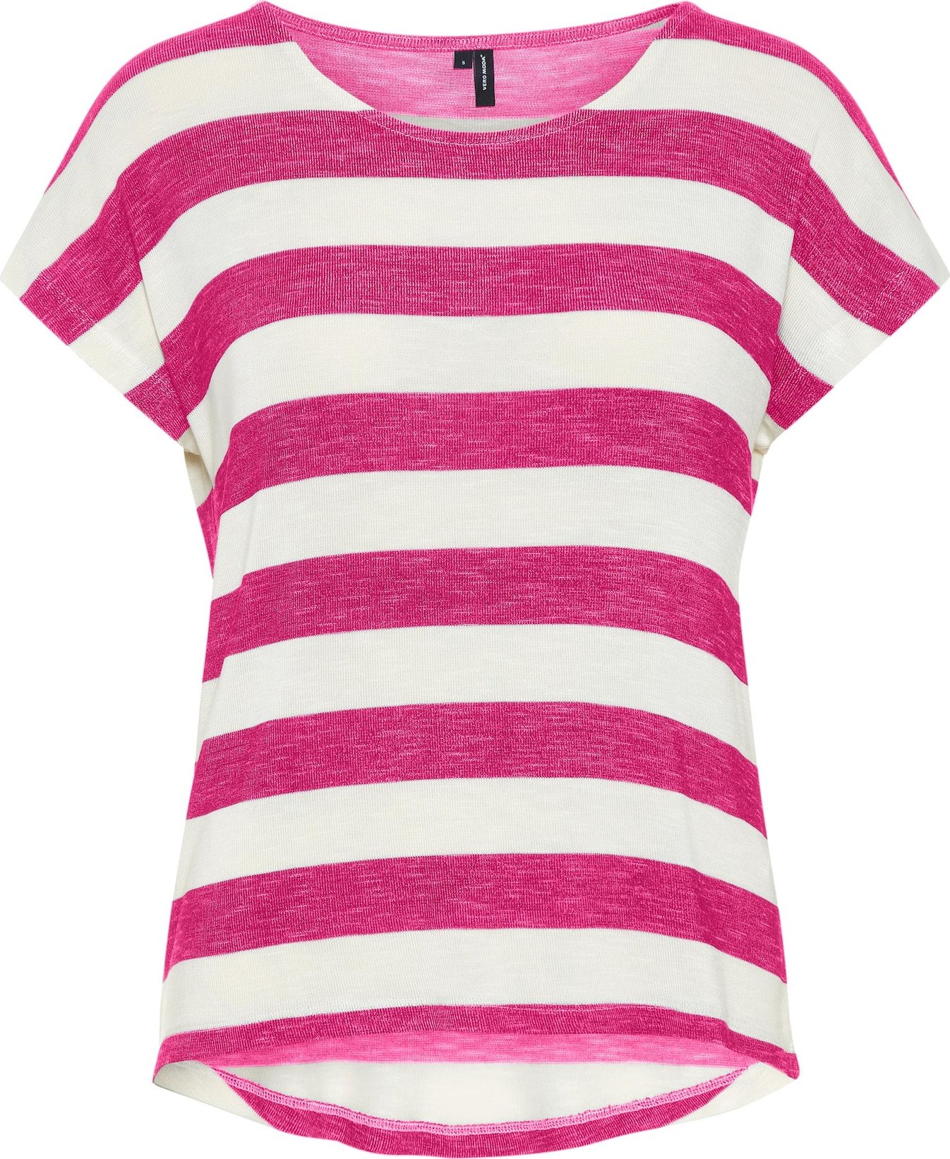 VERO MODA Tričko magenta / bílá