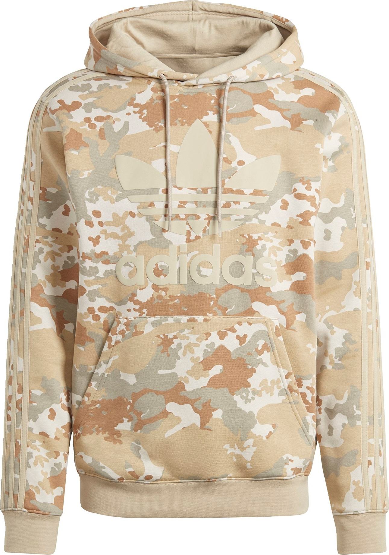 ADIDAS ORIGINALS Mikina písková / světle béžová / hnědá / šedá