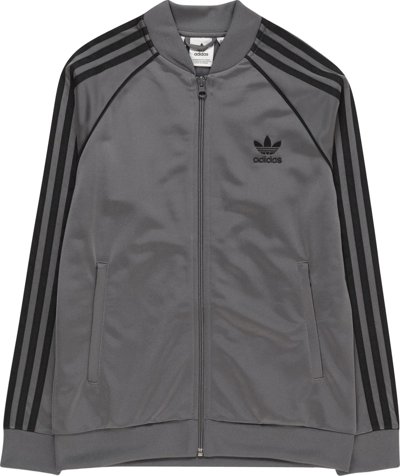 ADIDAS ORIGINALS Mikina šedá / černá