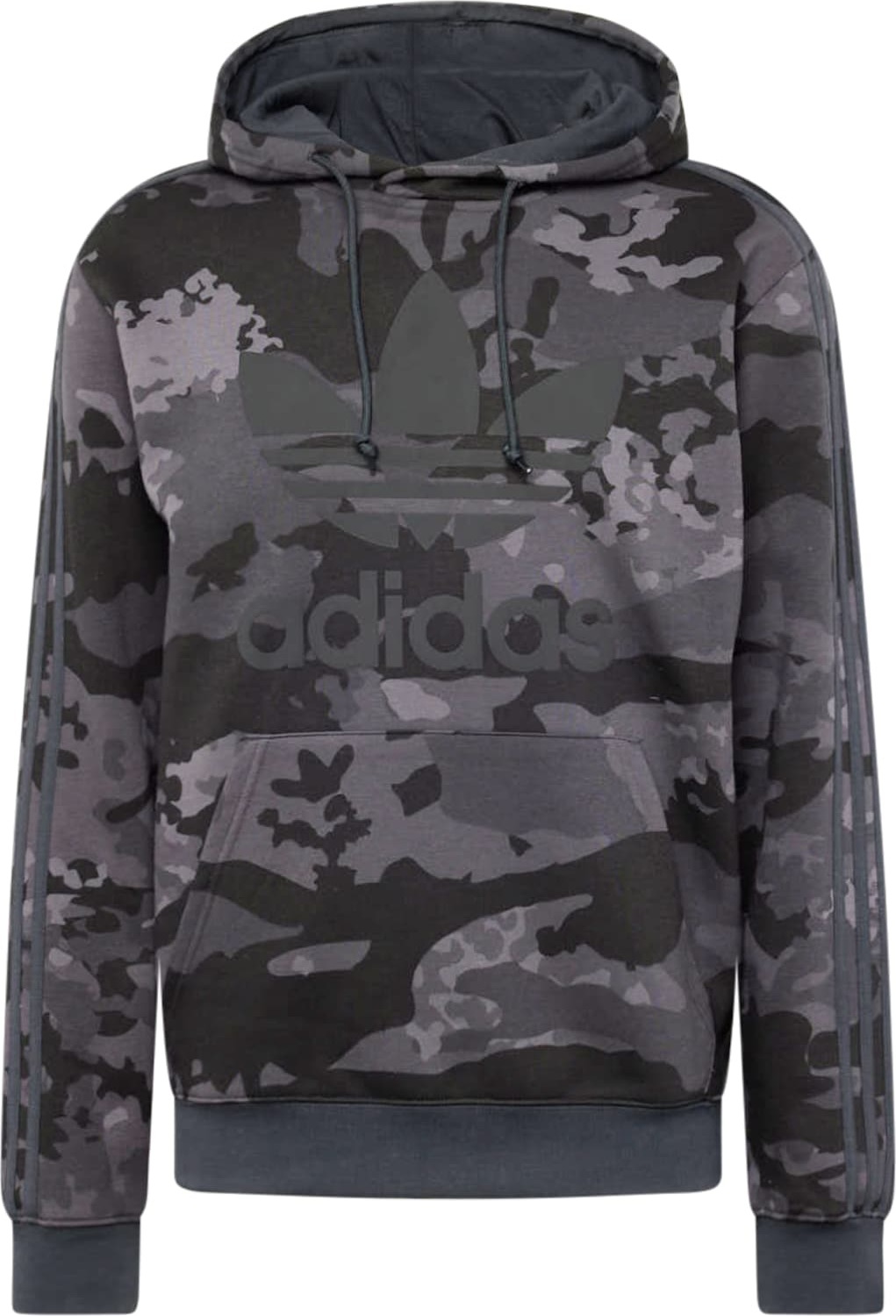 ADIDAS ORIGINALS Mikina šedá / tmavě šedá / černá