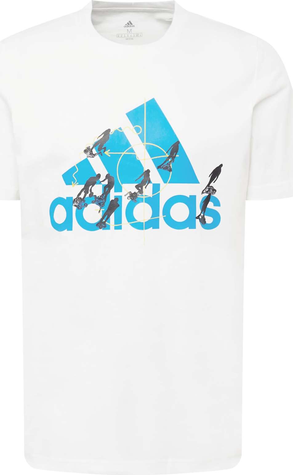 ADIDAS SPORTSWEAR Funkční tričko 'MOTION' světlemodrá / černá / bílá