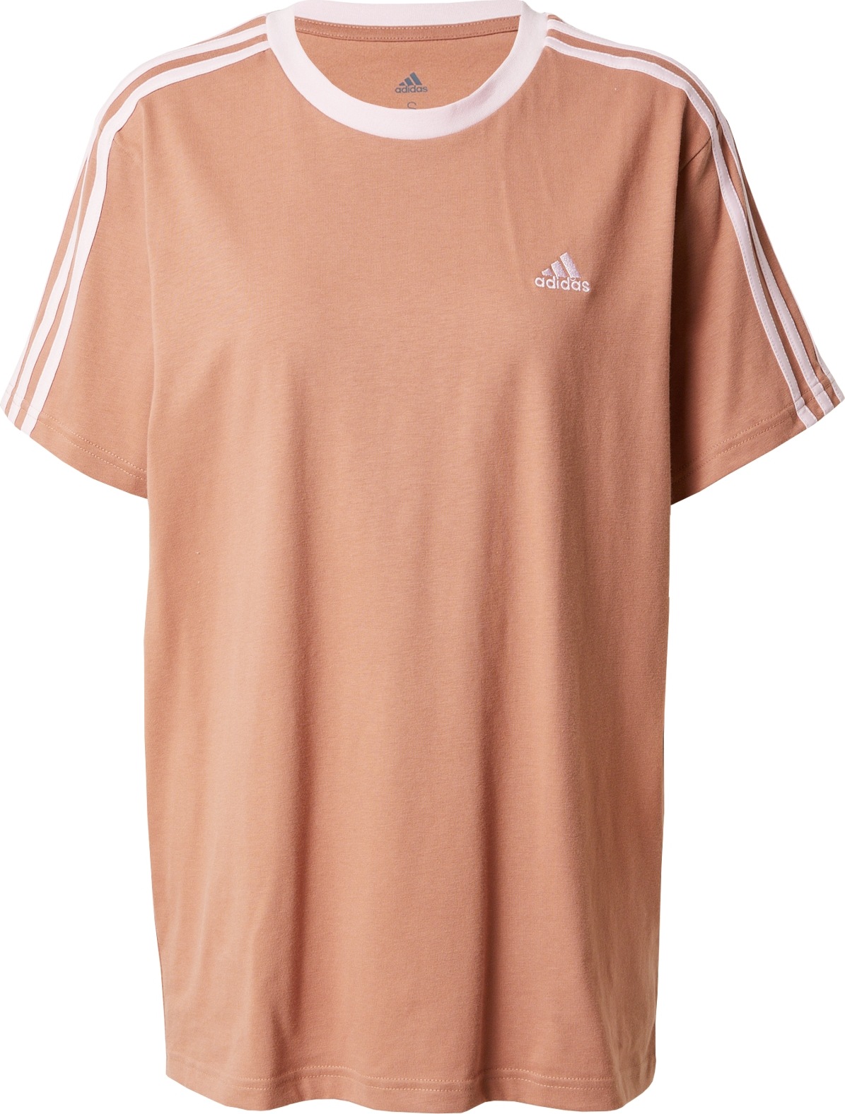 ADIDAS SPORTSWEAR Funkční tričko světle hnědá / růžová / bílá