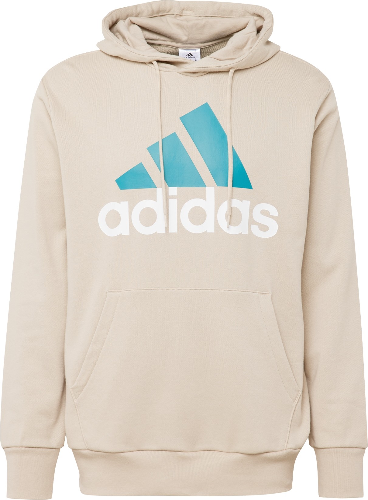 ADIDAS SPORTSWEAR Sportovní mikina režná / petrolejová / bílá