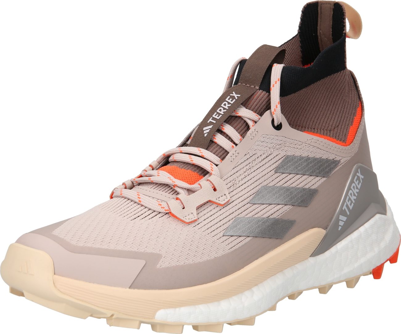 ADIDAS TERREX Kozačky 'Free Hiker 2.0' hnědá / šedá / šedobéžová / oranžová