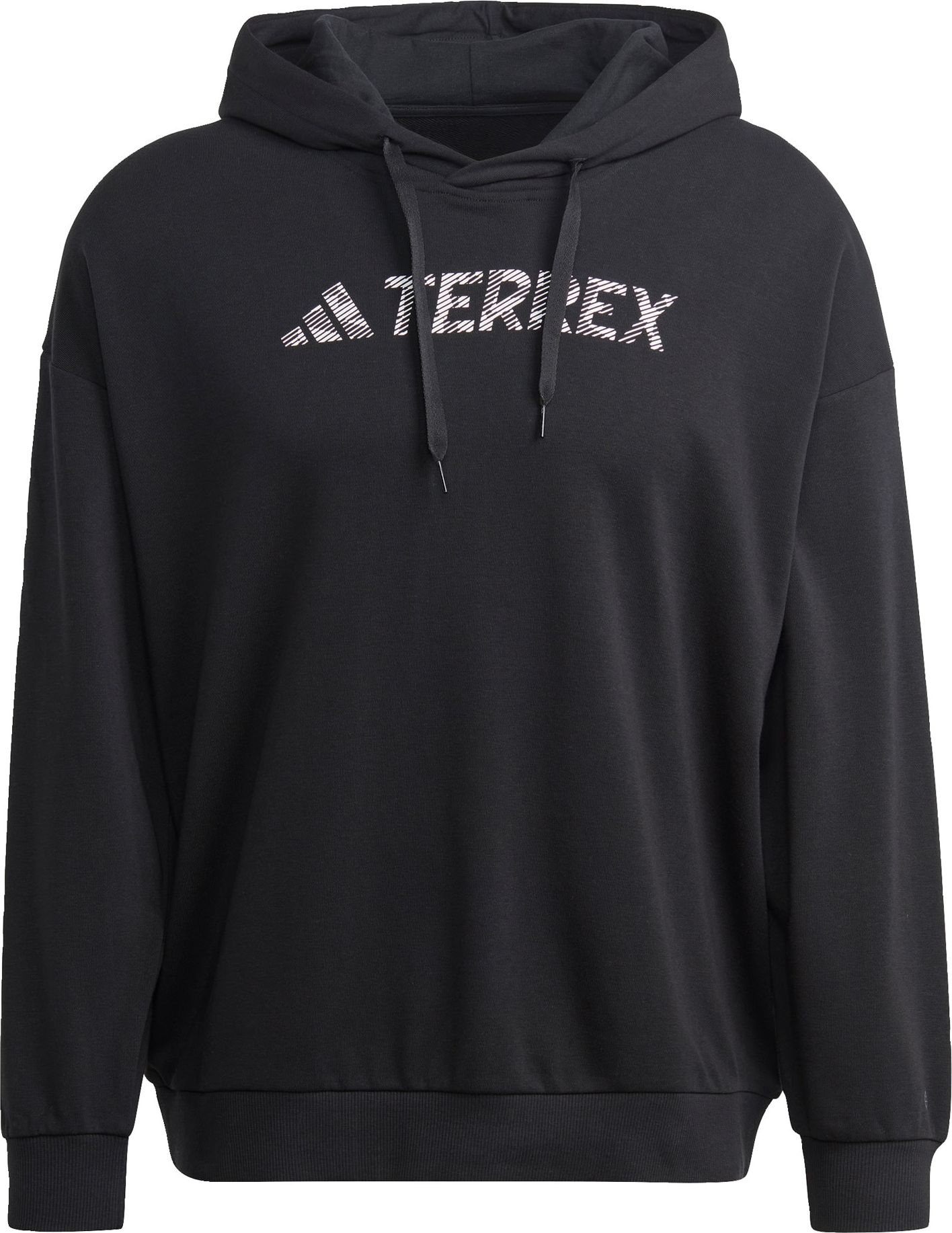 ADIDAS TERREX Sportovní mikina černá / bílá