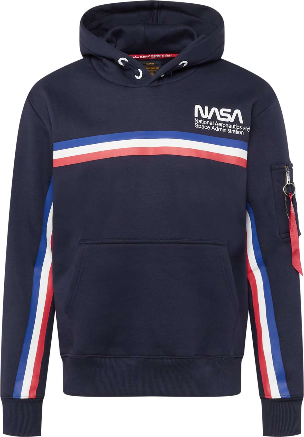 ALPHA INDUSTRIES Mikina 'NASA ISS' námořnická modř / mix barev