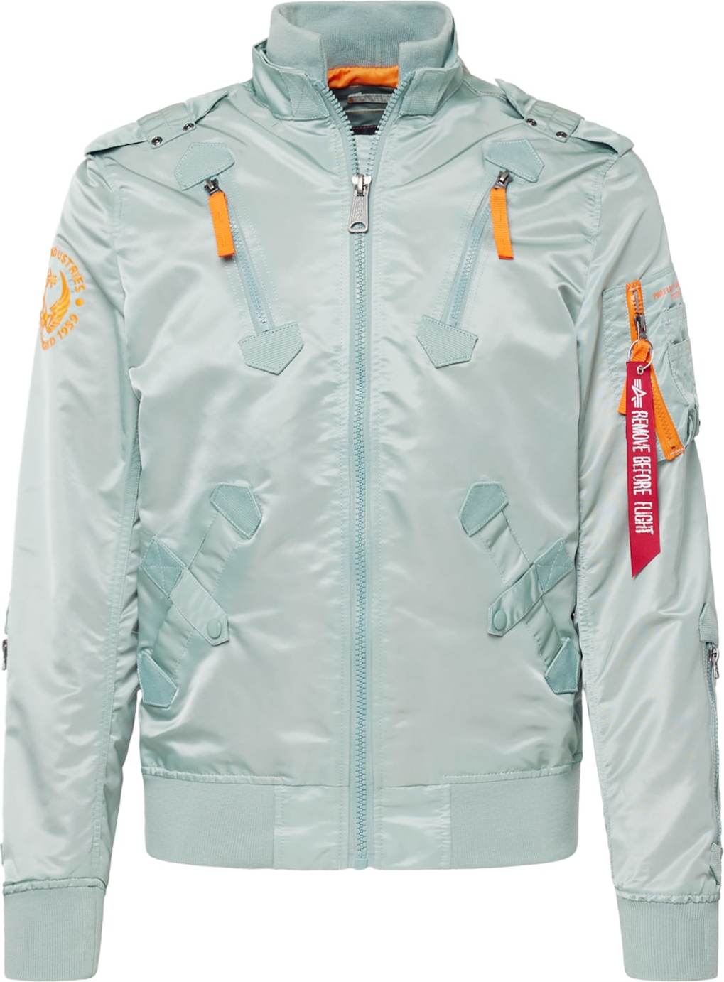 ALPHA INDUSTRIES Přechodná bunda 'Falcon II' nefritová / oranžová