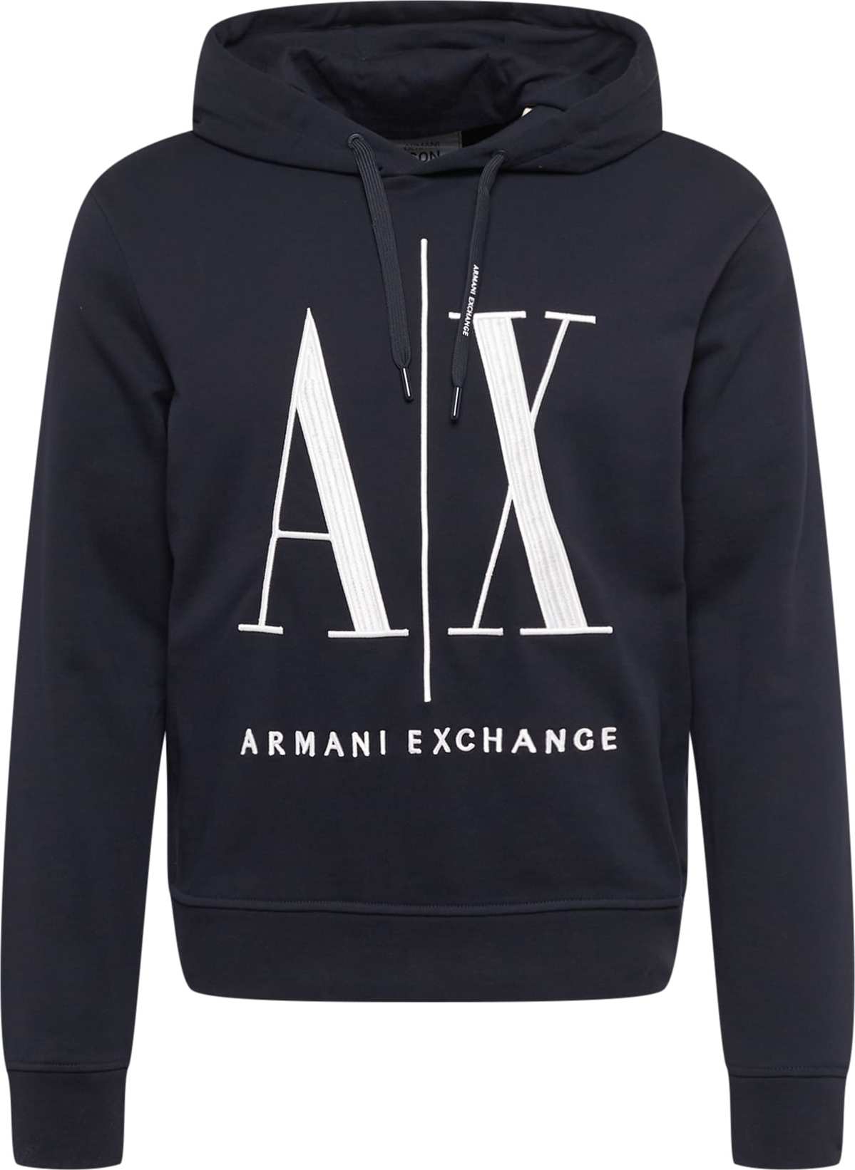 ARMANI EXCHANGE Mikina námořnická modř / bílá