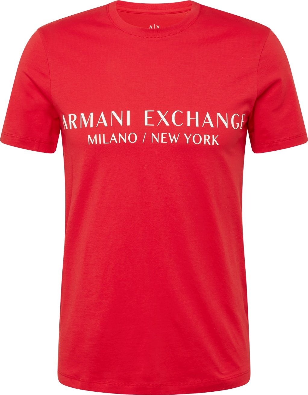 ARMANI EXCHANGE Tričko červená / bílá