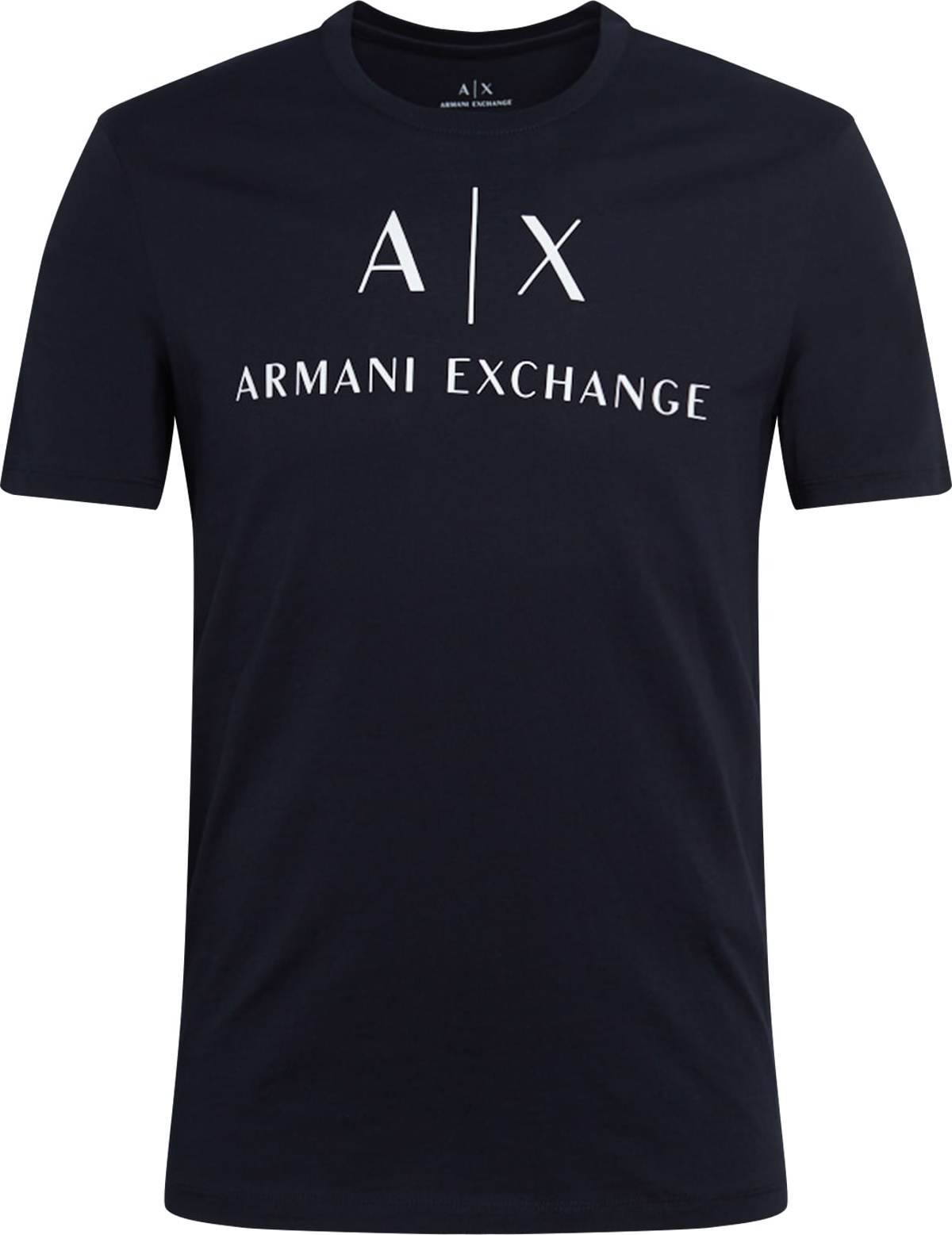 ARMANI EXCHANGE Tričko námořnická modř / bílá