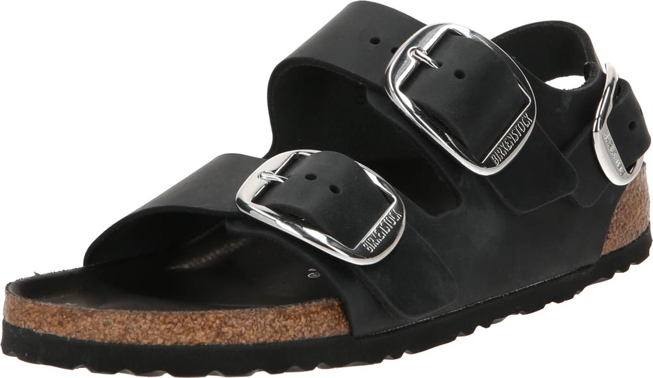 BIRKENSTOCK Sandály 'Milano' černá