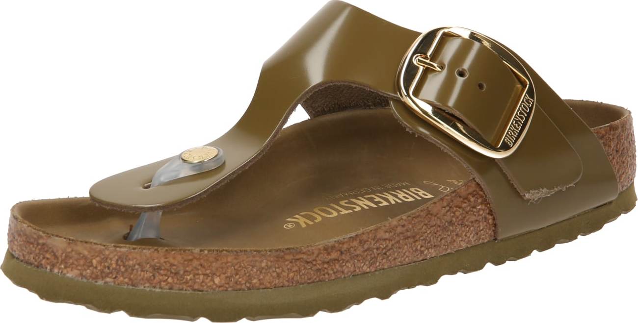 BIRKENSTOCK Žabky olivová