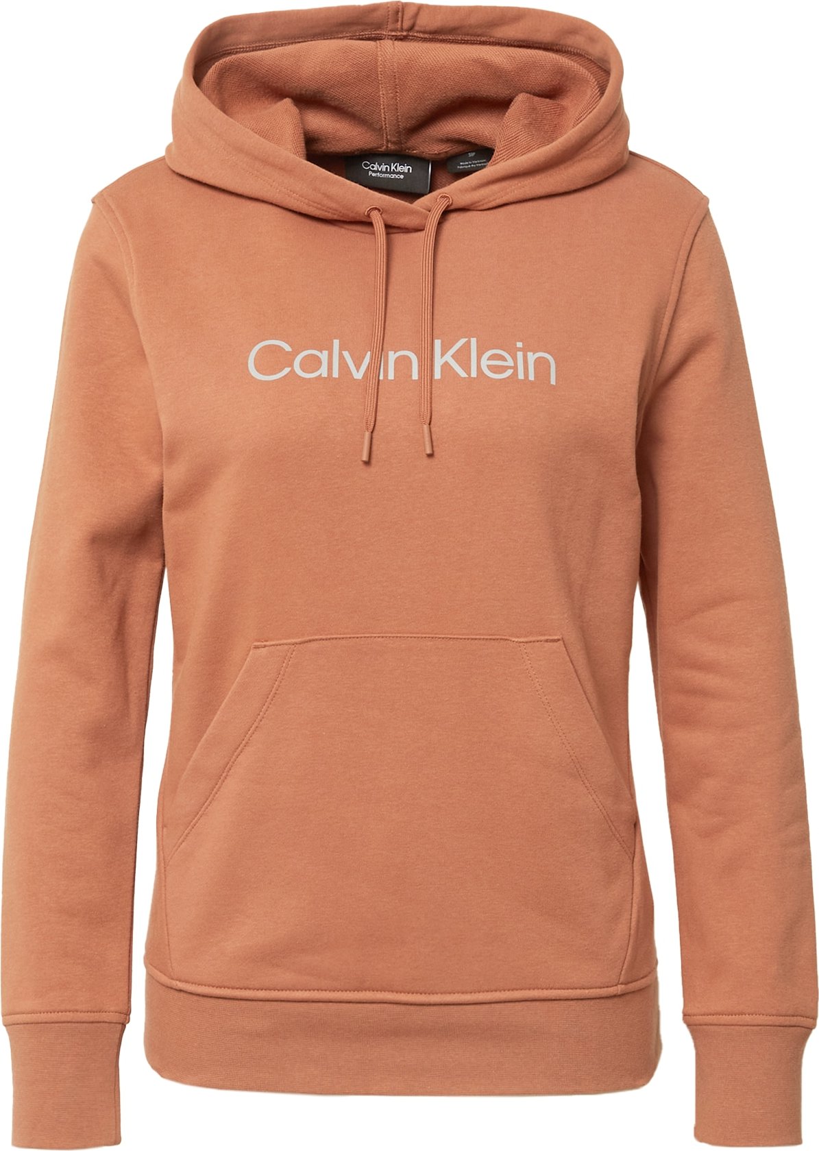 Calvin Klein Sport Mikina rezavě hnědá / stříbrně šedá