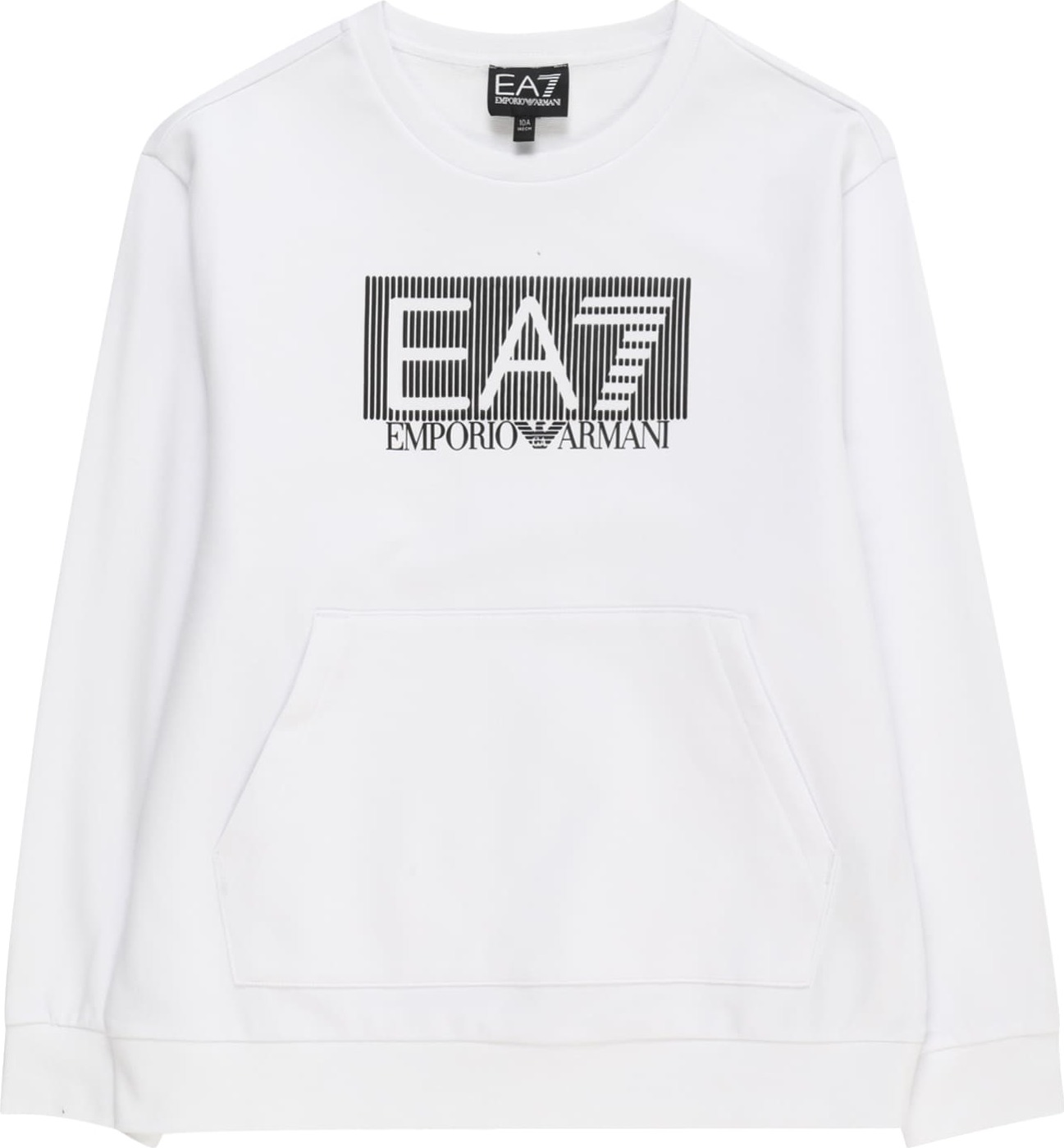 EA7 Emporio Armani Mikina černá / bílá