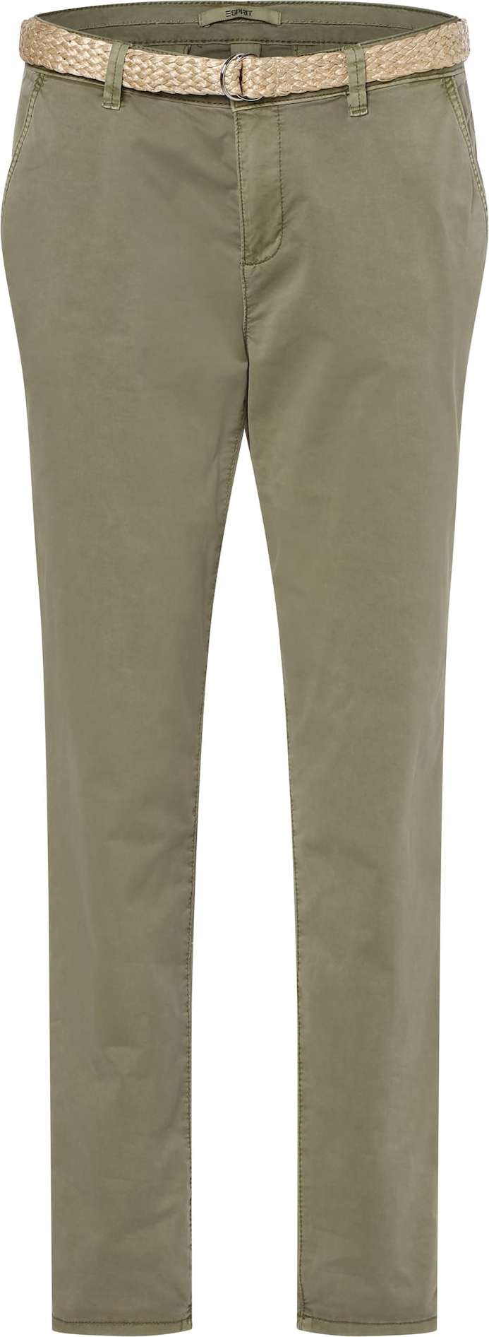 ESPRIT Chino kalhoty khaki