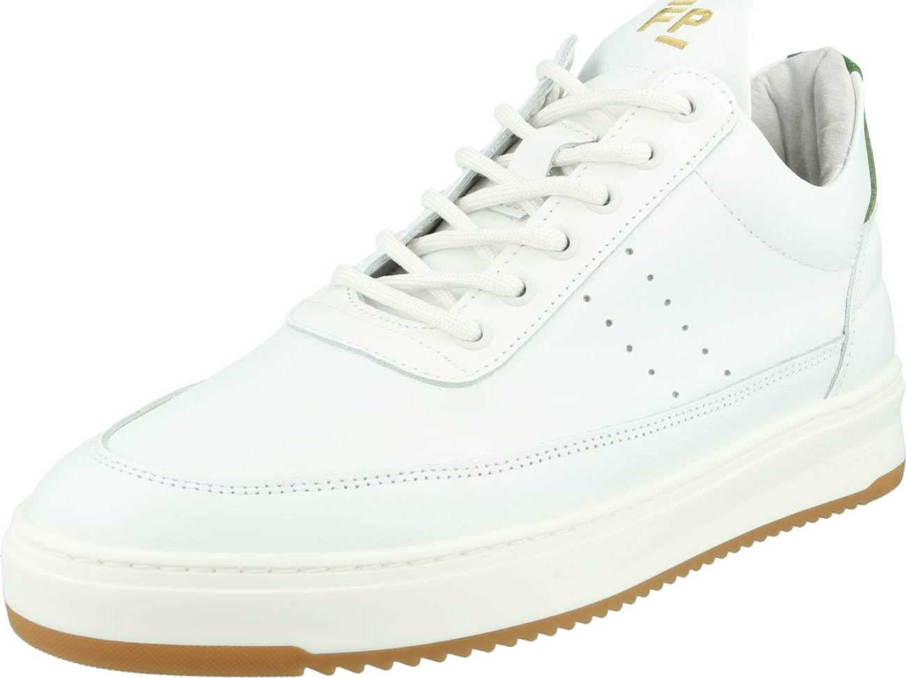 Filling Pieces Tenisky 'Bianco' tmavě zelená / offwhite