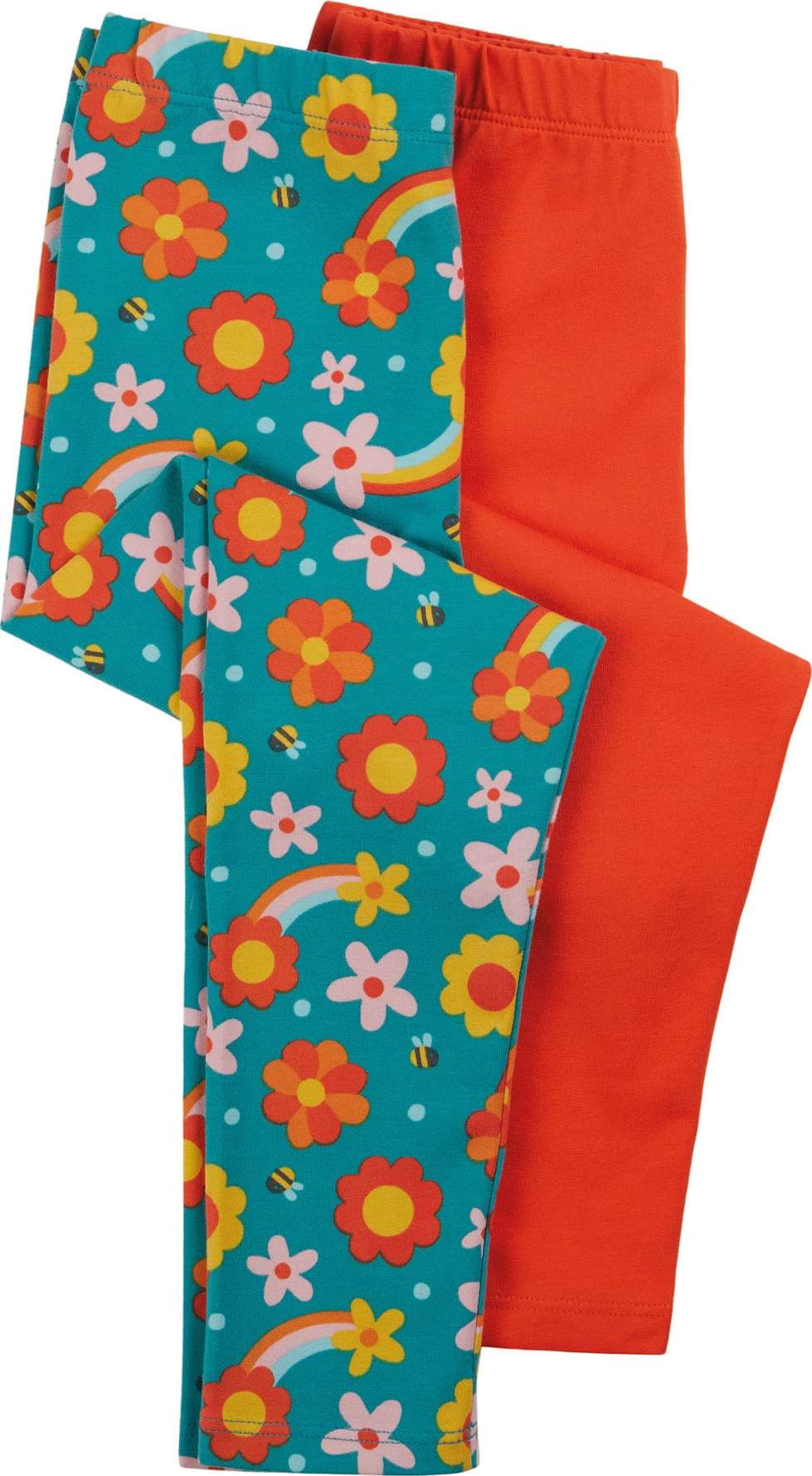 Frugi Legíny 'Libby' pastelová modrá / světlemodrá / žlutá / růžová / oranžově červená