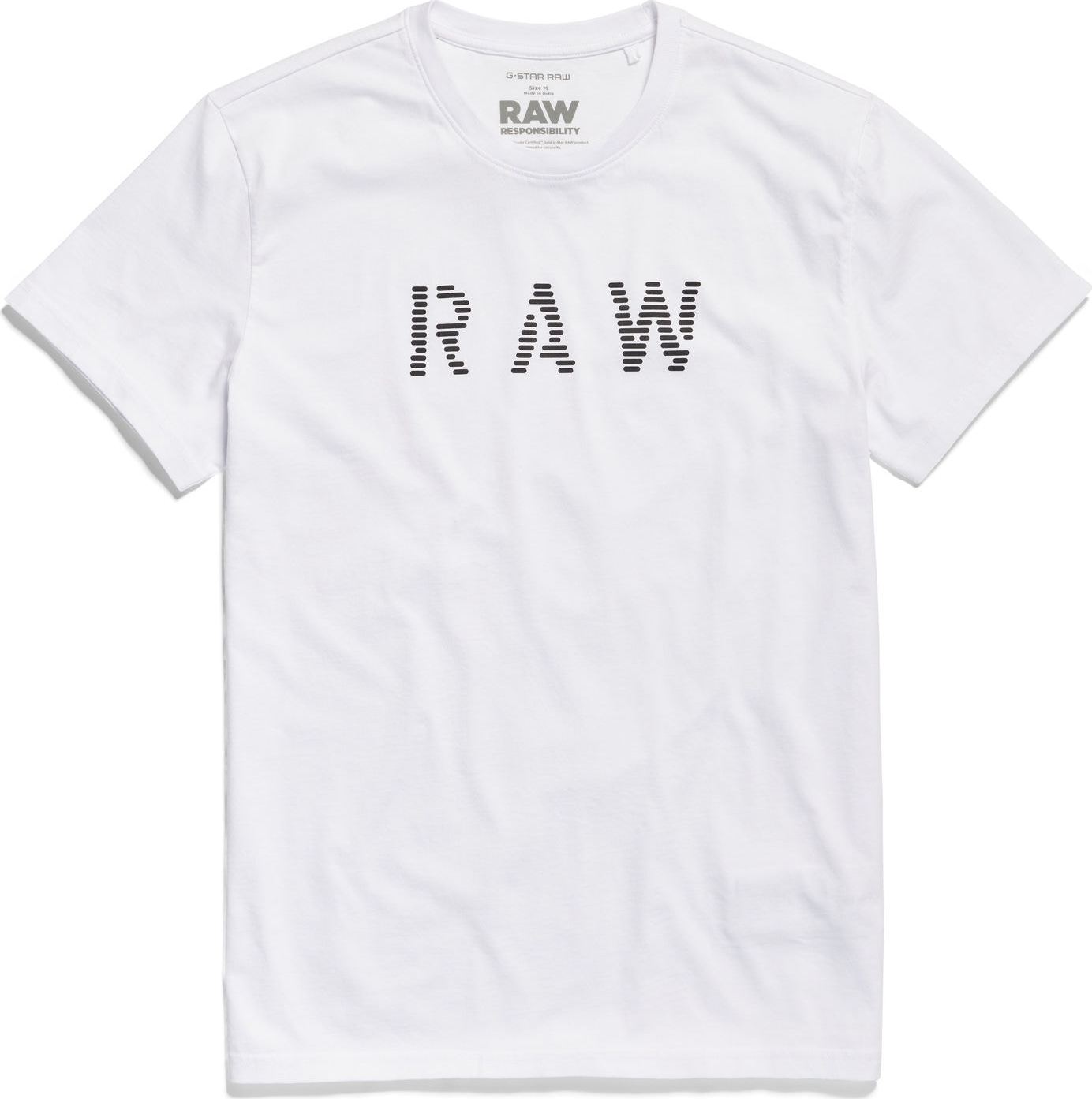 G-Star RAW Tričko černá / bílá