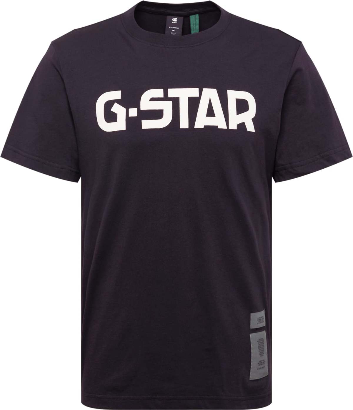 G-Star RAW Tričko černá / bílá