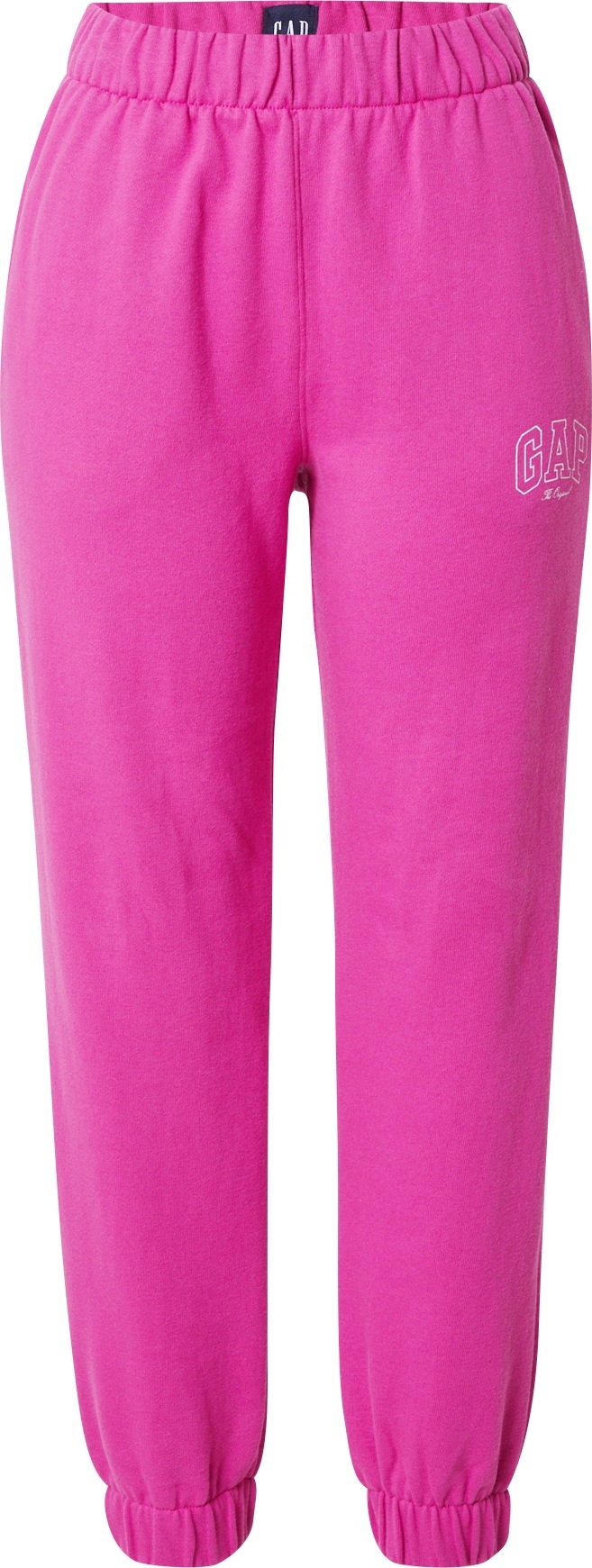 GAP Kalhoty pink / bílá