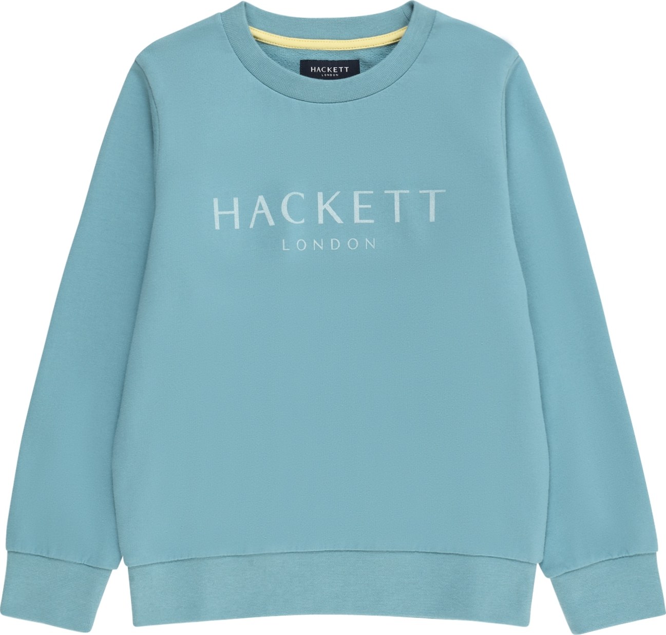 Hackett London Mikina tyrkysová / pastelová modrá