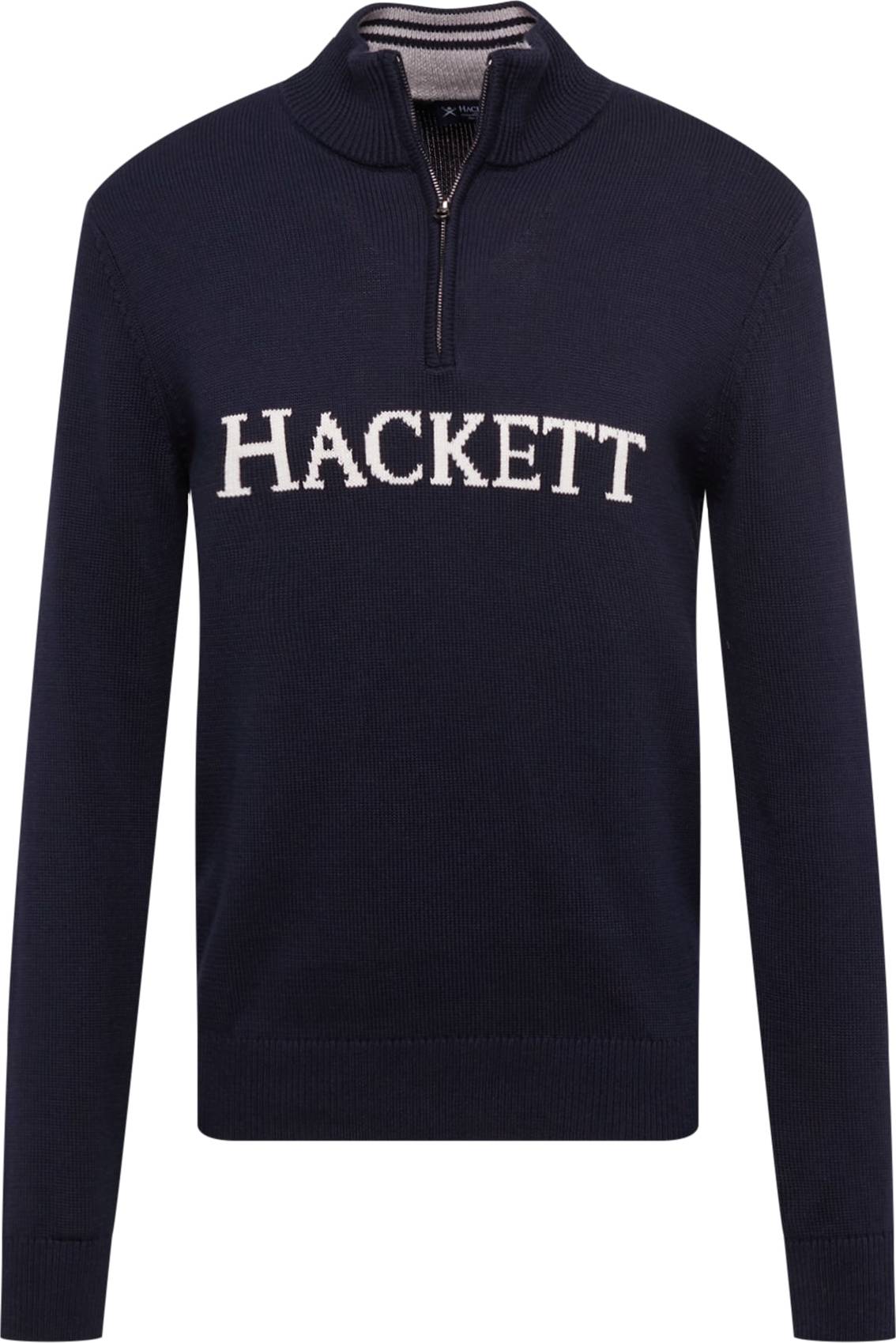 Hackett London Svetr námořnická modř / bílá