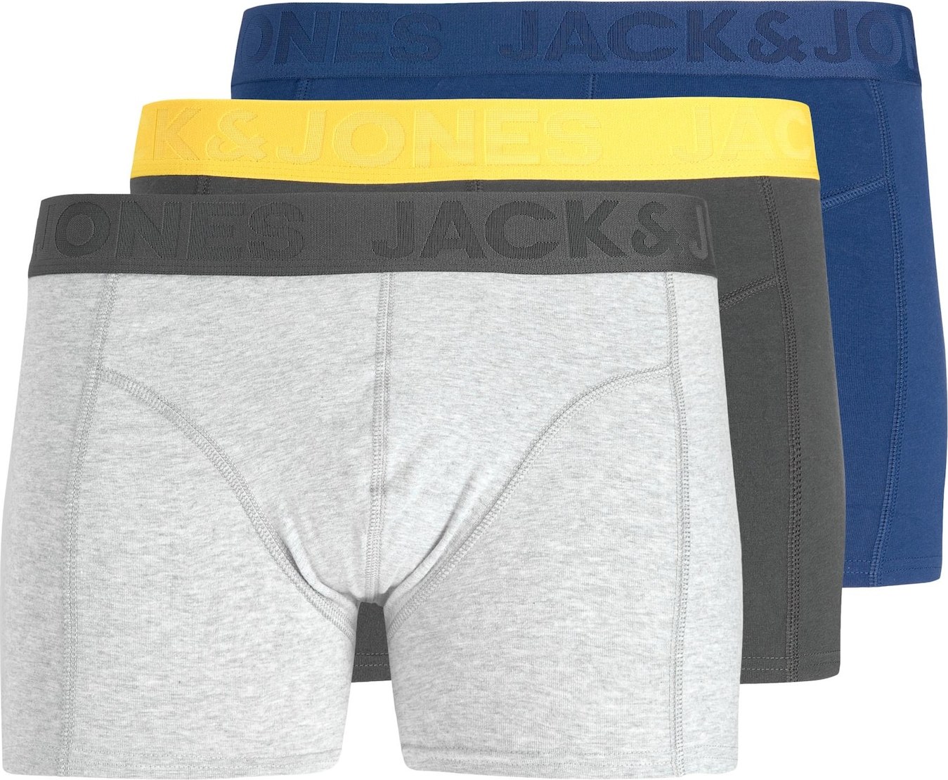 JACK & JONES Boxerky 'ANDREW' nebeská modř / žlutá / olivová / světle zelená