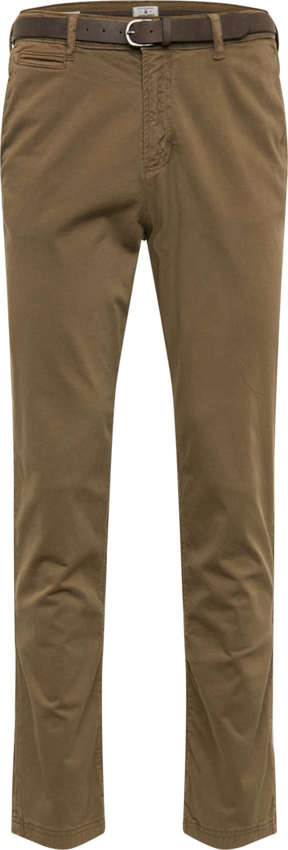 JACK & JONES Chino kalhoty 'IROY JJJAMES' olivová