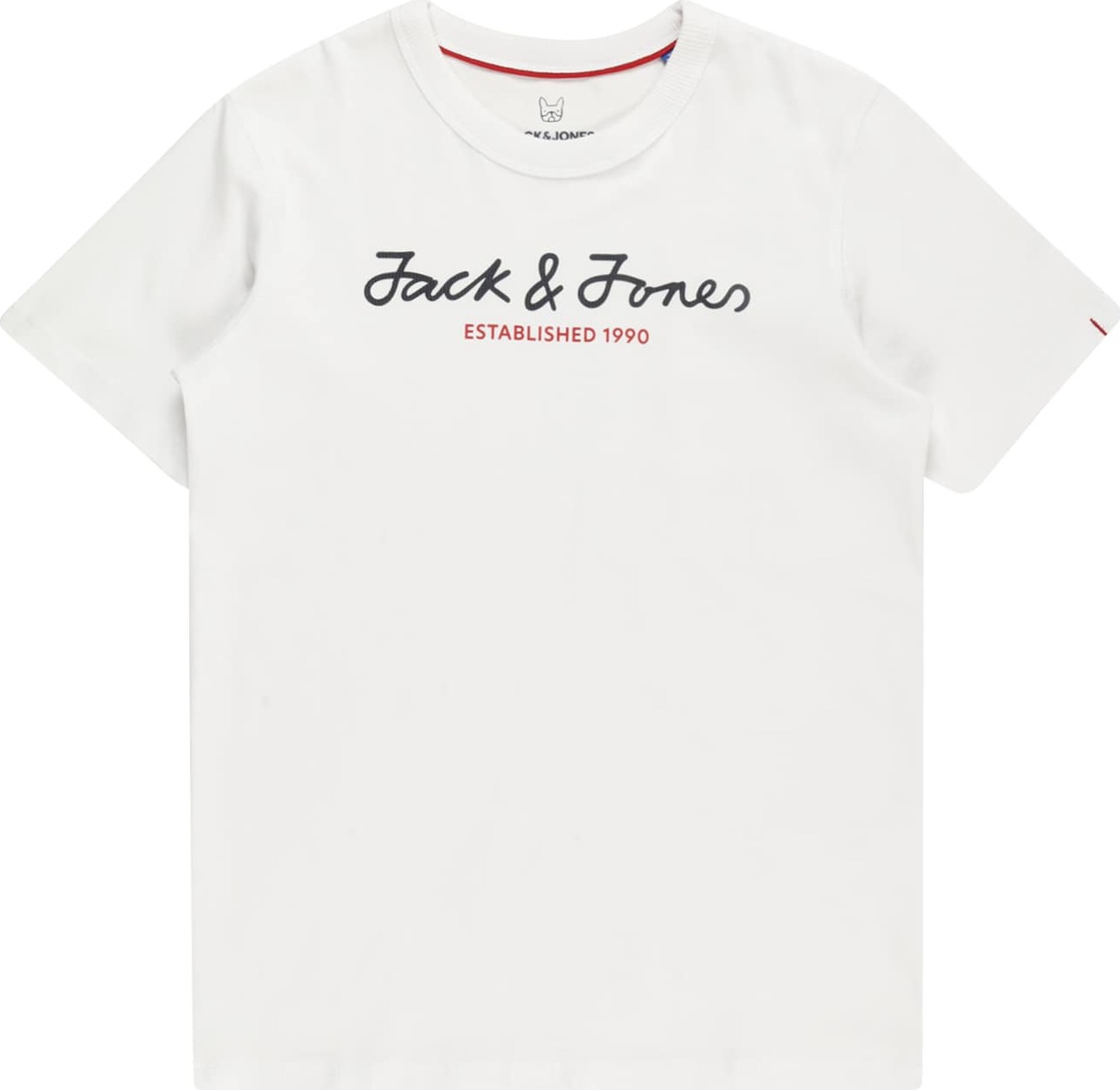 Jack & Jones Junior Tričko 'BERG' světle červená / černá / přírodní bílá