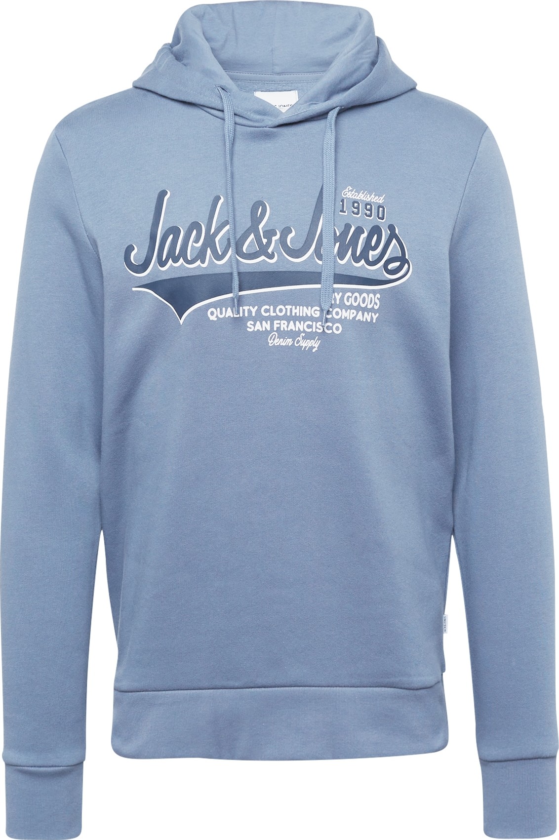 JACK & JONES Mikina noční modrá / tmavě modrá / bílá