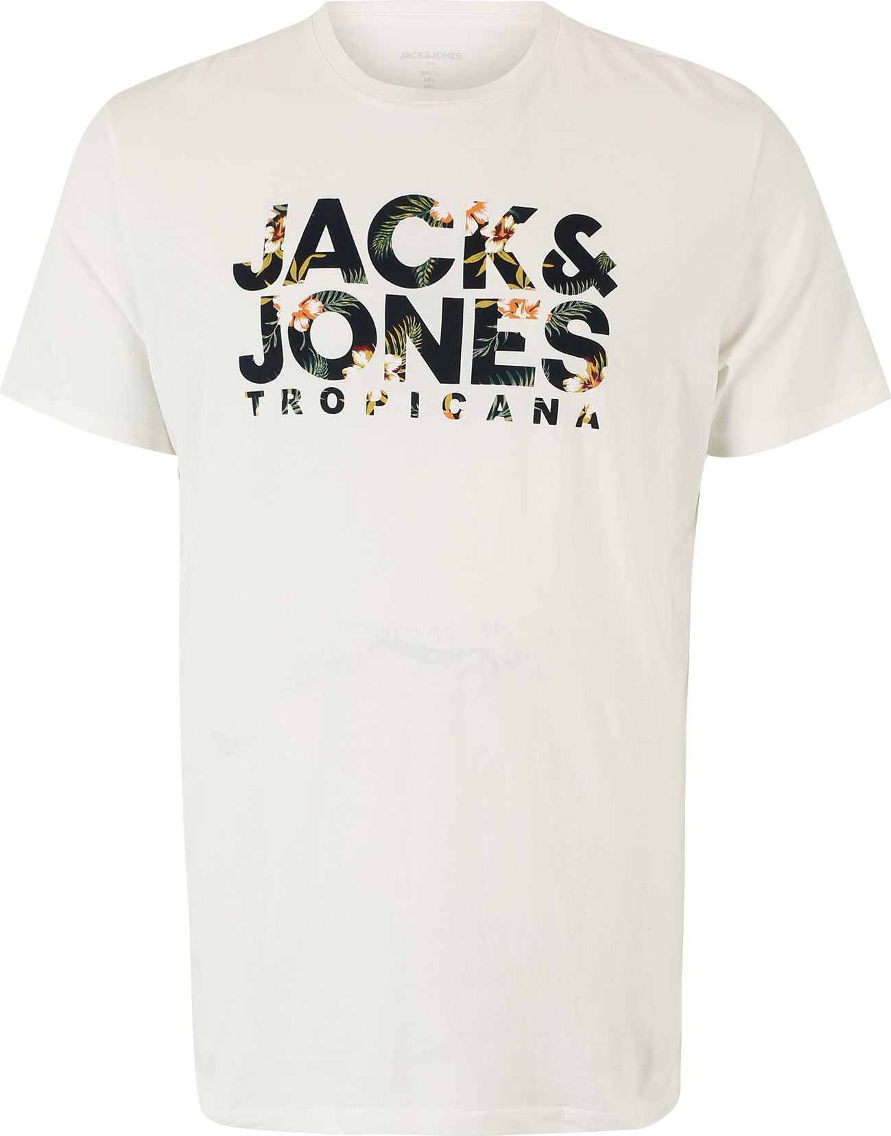 Jack & Jones Plus Tričko 'BECS' noční modrá / tmavě zelená / broskvová / bílá