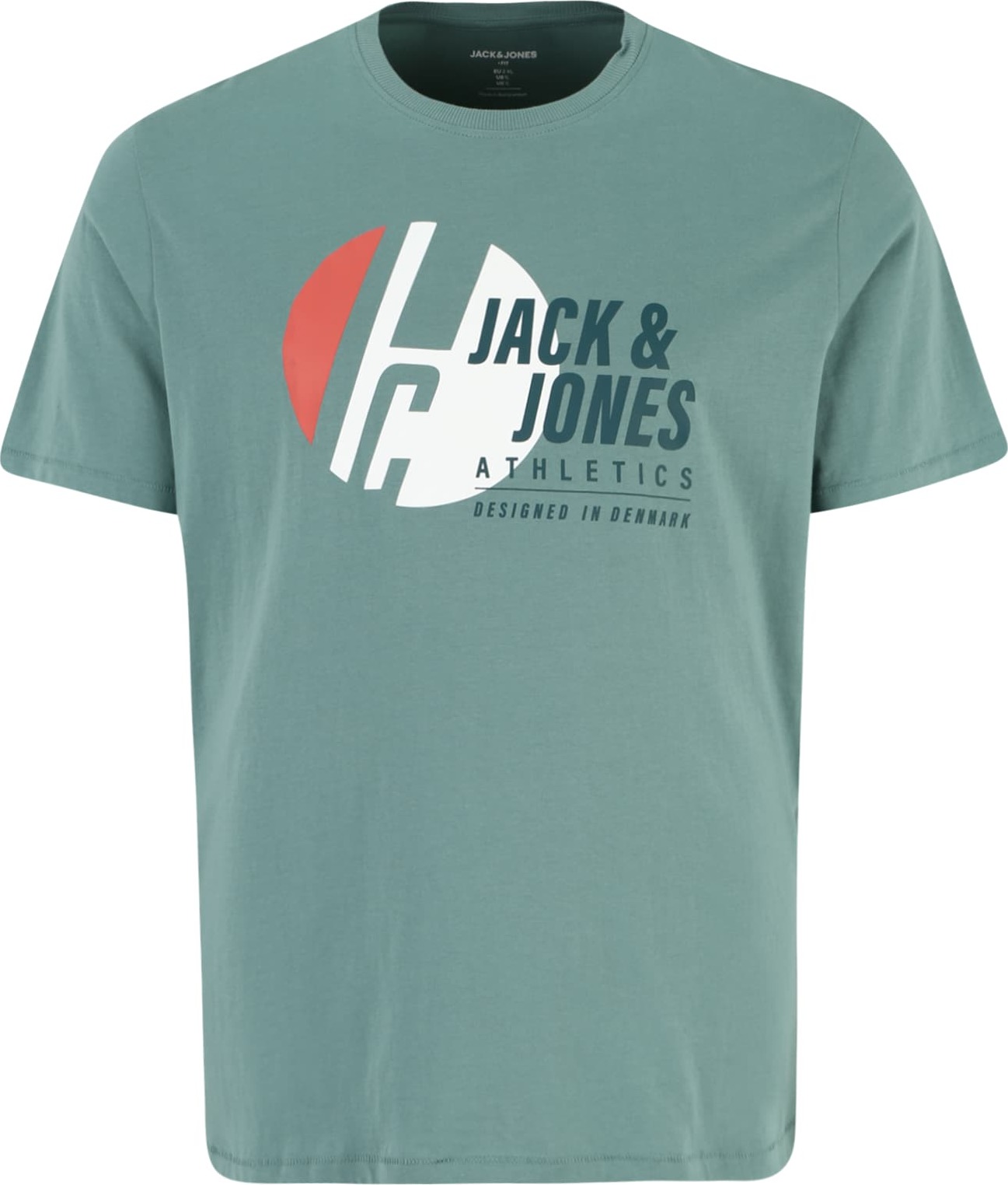 Jack & Jones Plus Tričko 'SPRING' tmavě modrá / nefritová / červená / bílá