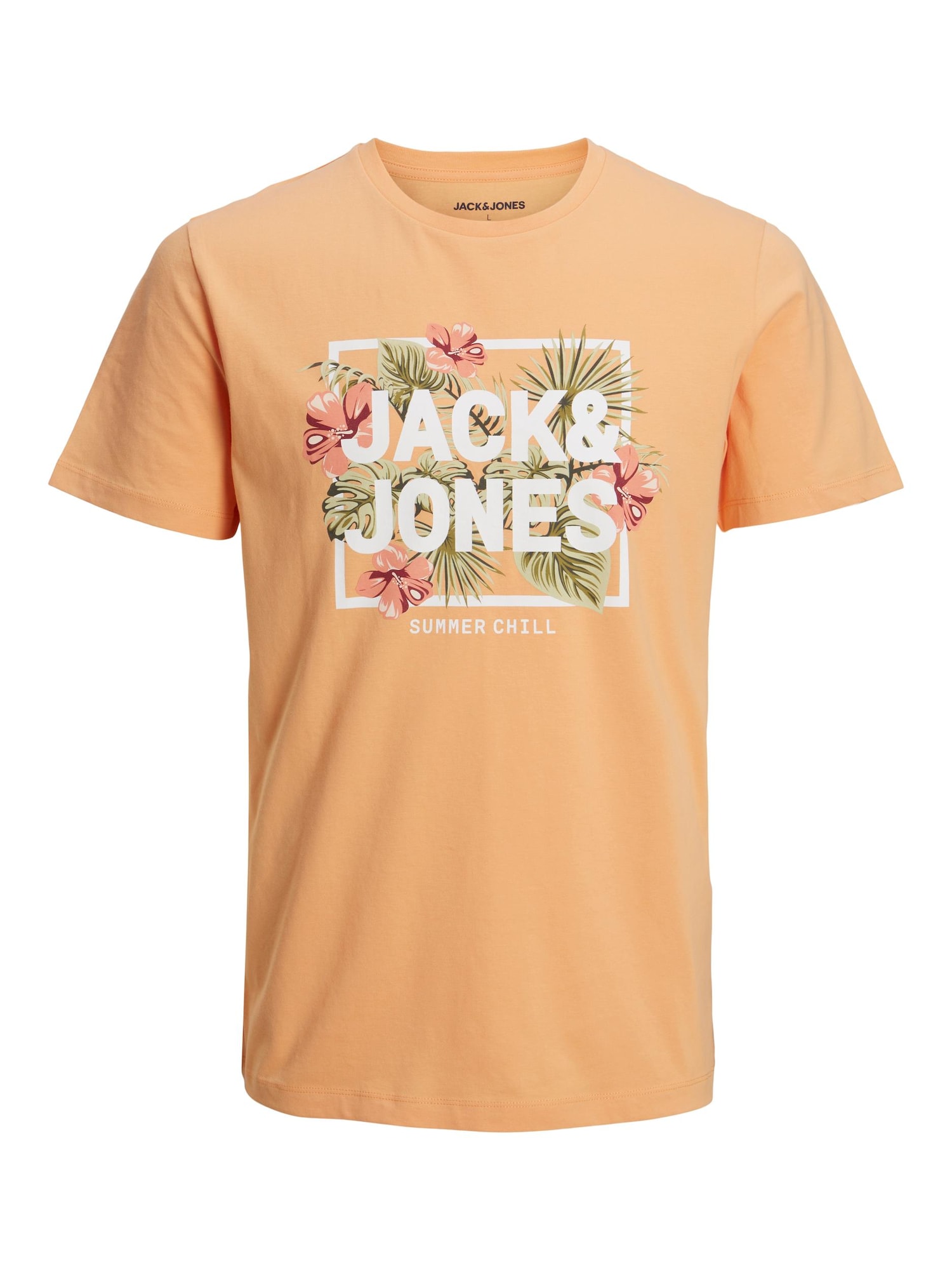 JACK & JONES Tričko 'BECS' mix barev / oranžová