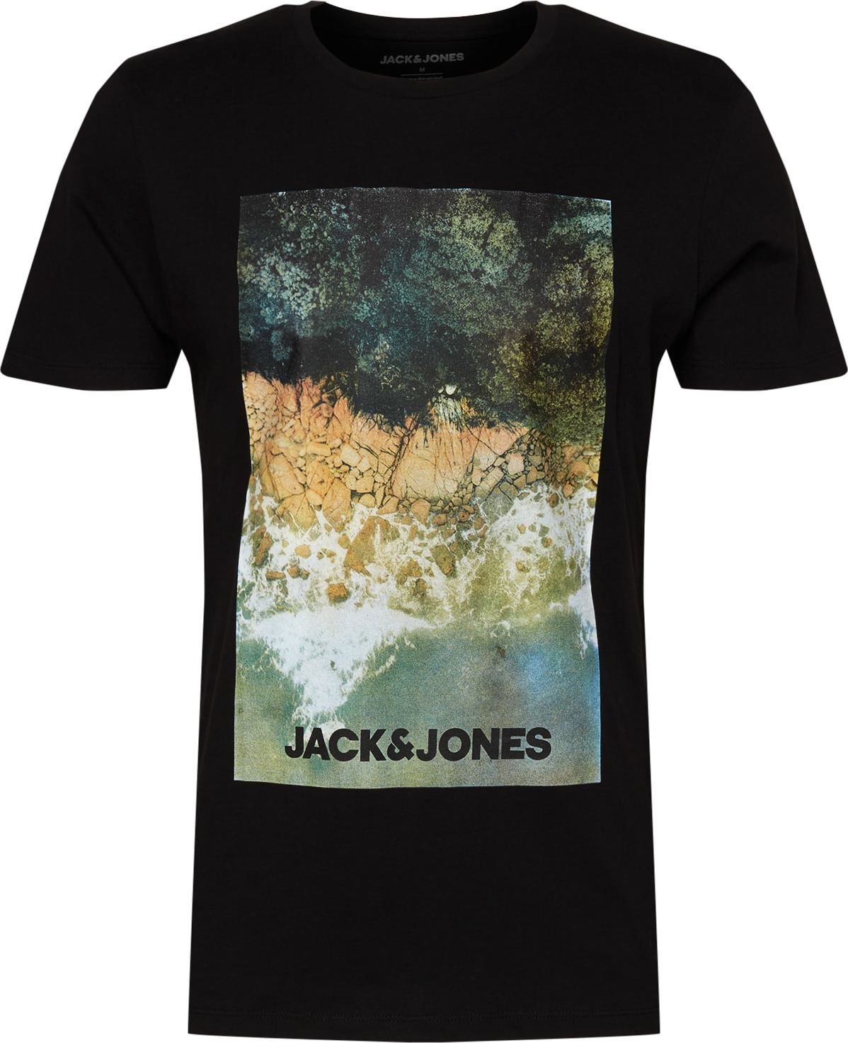 JACK & JONES Tričko 'BILLBOARD' mix barev / černá