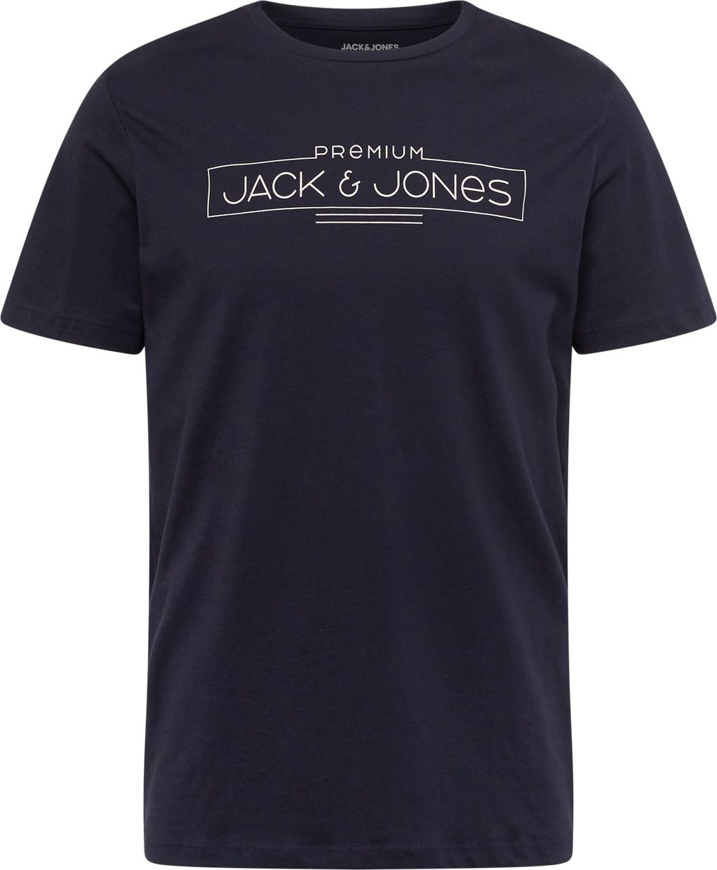 JACK & JONES Tričko 'BOOSTER' námořnická modř / bílá