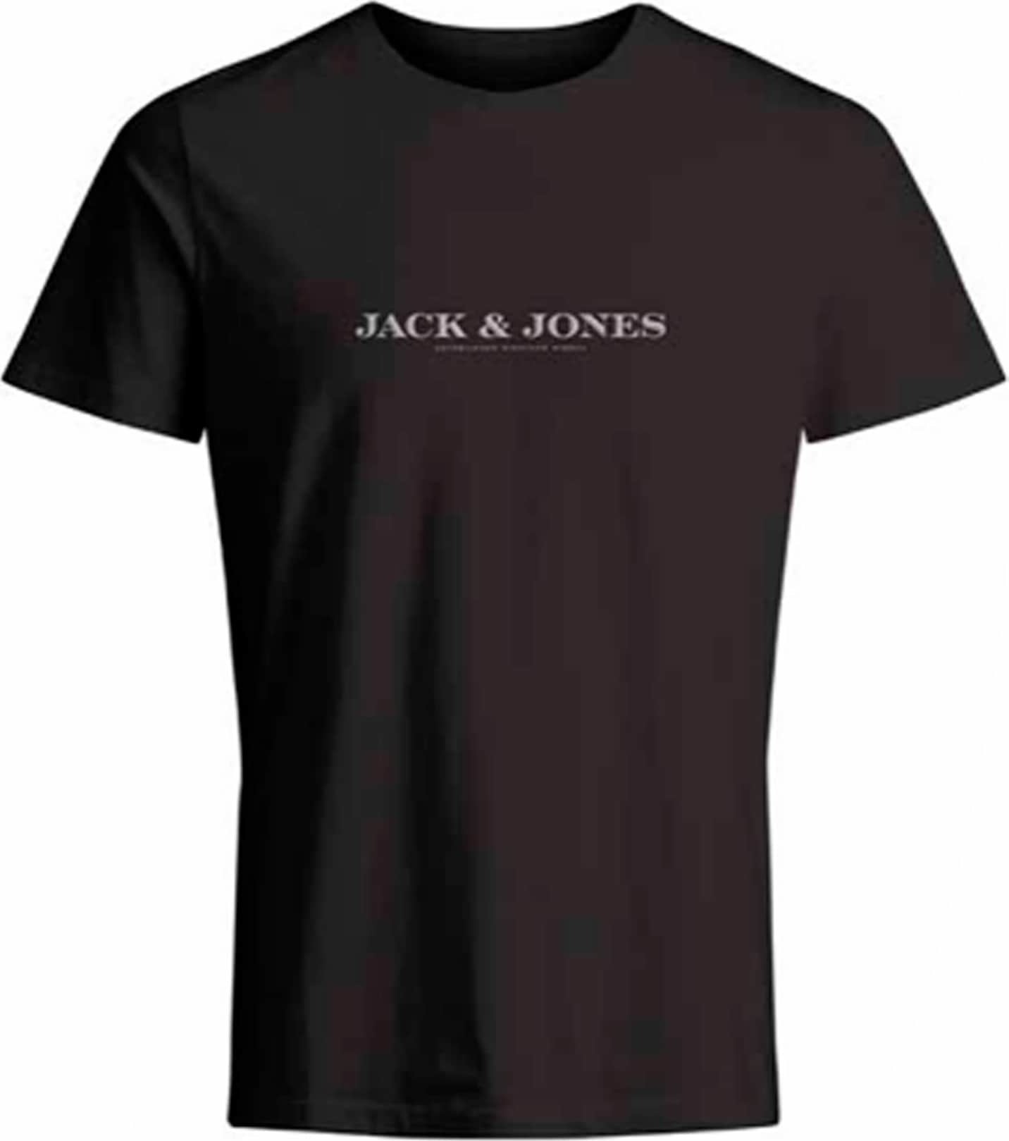 JACK & JONES Tričko 'CARTER' černá / bílá