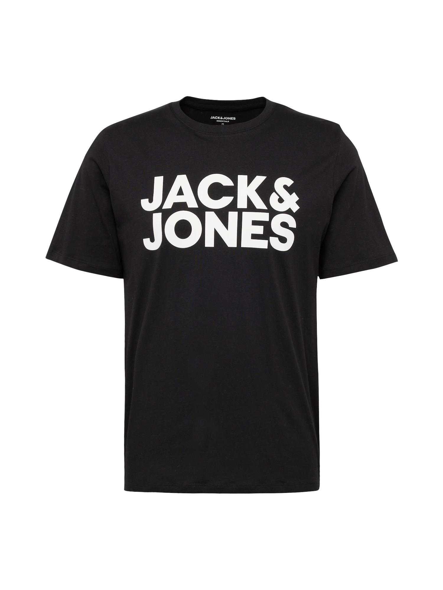 JACK & JONES Tričko černá / bílá